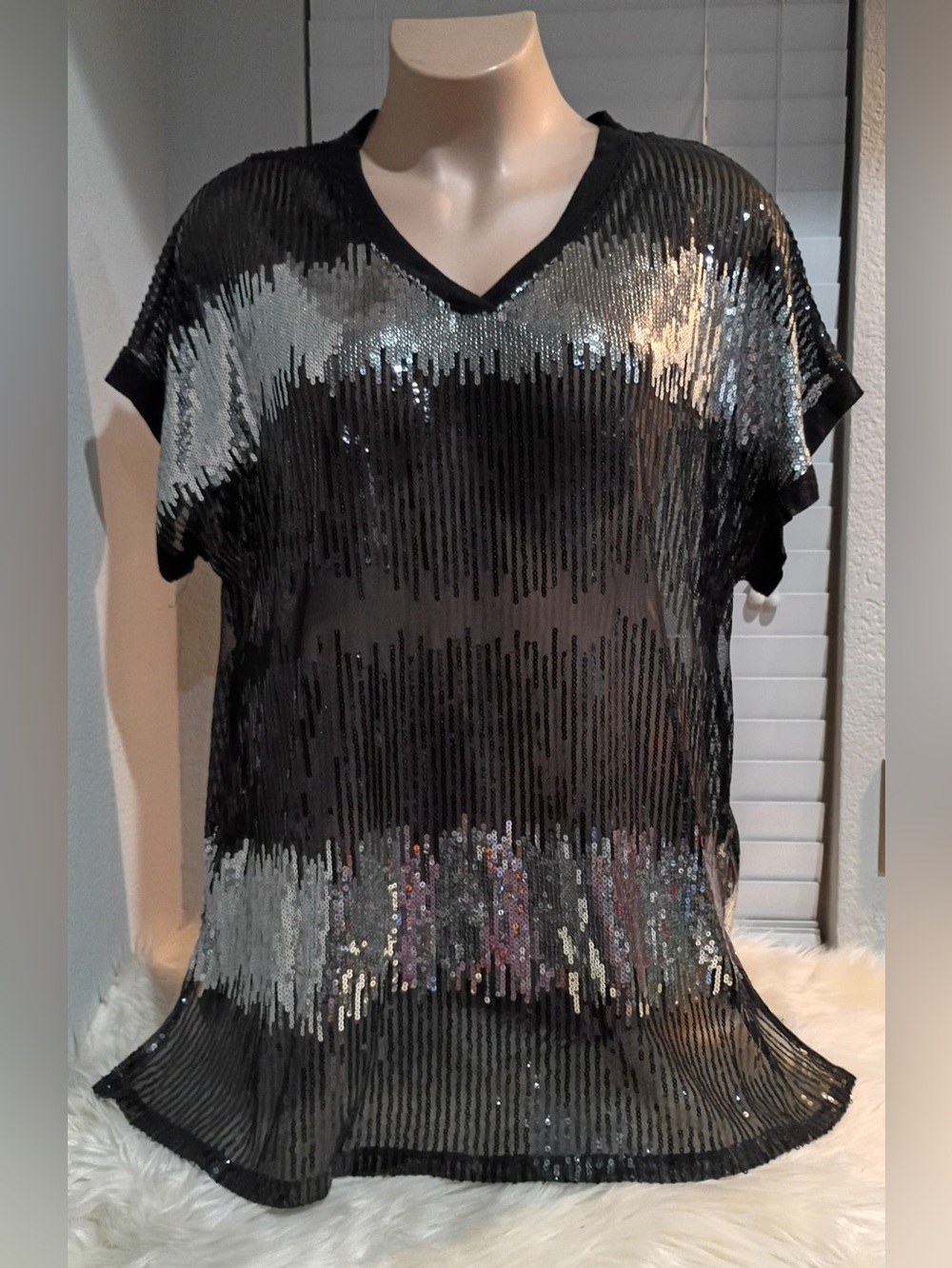 INC Women’s 3X Sequin Top
